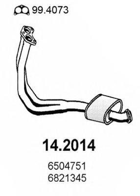 Предглушитель выхлопных газов ASSO 14.2014