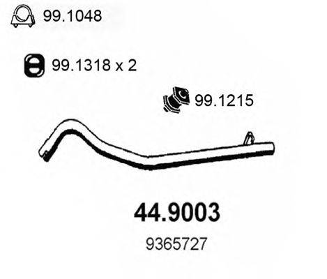 Труба выхлопного газа ASSO 449003