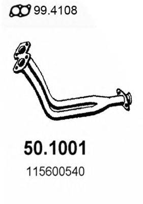 Труба выхлопного газа ASSO 501001