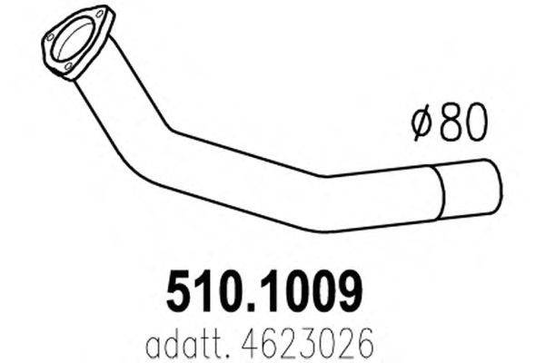 Труба выхлопного газа ASSO 5101009
