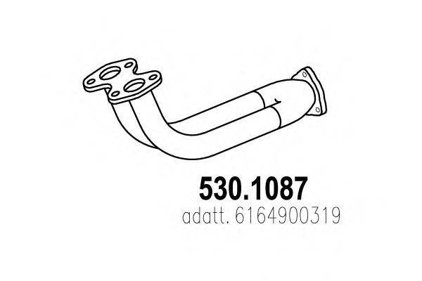 Труба выхлопного газа ASSO 530.1087