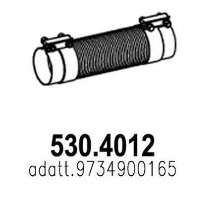 ASSO (НОМЕР: 530.4012) Гофрированная труба, выхлопная система