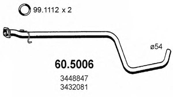 Труба выхлопного газа ASSO 60.5006