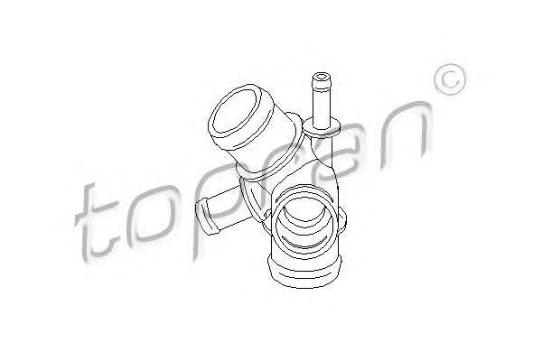 Трубка охлаждающей жидкости TOPRAN 108 875