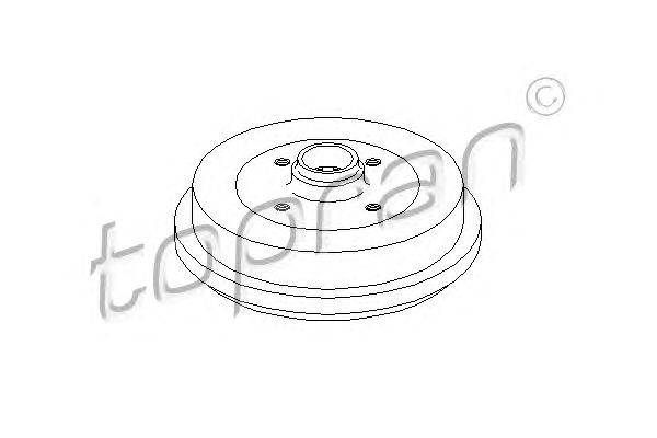 Тормозной барабан TOPRAN 103 058