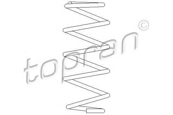 Пружина ходовой части TOPRAN 207 001