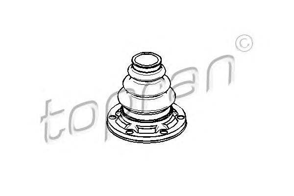 Пыльник, приводной вал TOPRAN 500620