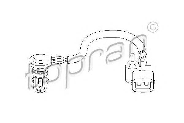 Датчик, температура впускаемого воздуха TOPRAN 721 093