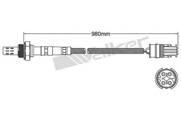 Лямбда-зонд WALKER PRODUCTS 250-24589