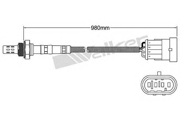 Лямбда-зонд WALKER PRODUCTS 25024588