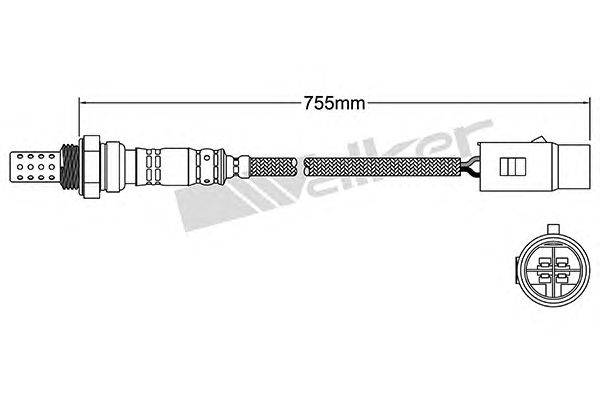 Лямбда-зонд WALKER PRODUCTS 25024007