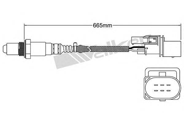 Лямбда-зонд WALKER PRODUCTS 250-25057