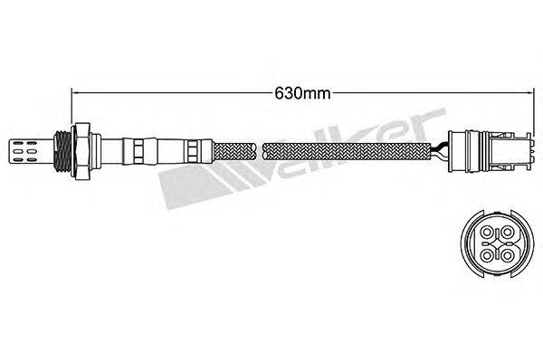 Лямбда-зонд WALKER PRODUCTS 250-24387