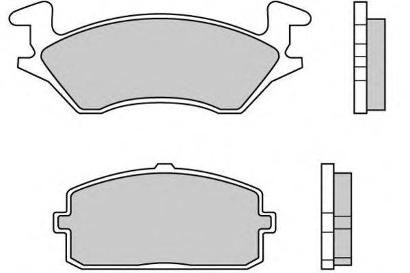 Комплект тормозных колодок, дисковый тормоз E.T.F. 120324