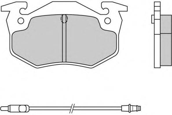 Комплект тормозных колодок, дисковый тормоз E.T.F. 20315