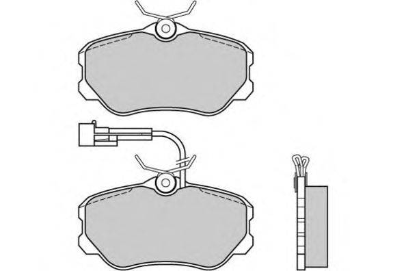 Комплект тормозных колодок, дисковый тормоз E.T.F. 21258
