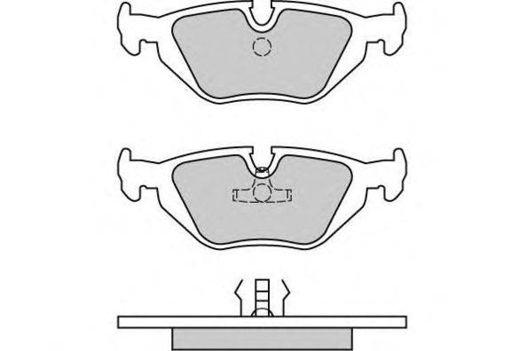 Комплект тормозных колодок, дисковый тормоз E.T.F. 120498