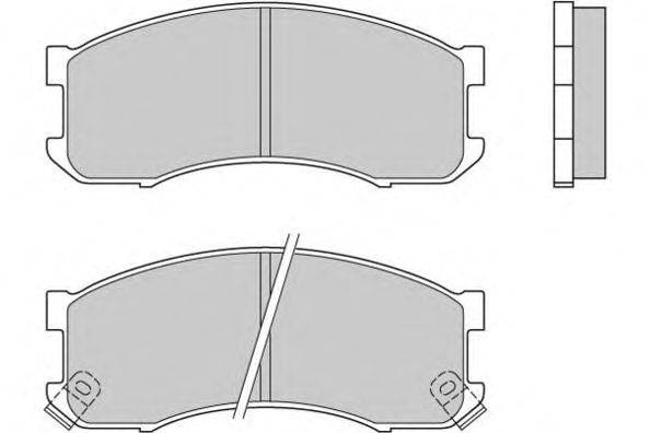Комплект тормозных колодок, дисковый тормоз E.T.F. 120504