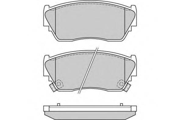 Комплект тормозных колодок, дисковый тормоз E.T.F. 12-0511