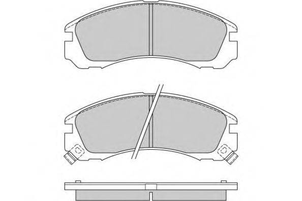 Комплект тормозных колодок, дисковый тормоз E.T.F. 12-0573