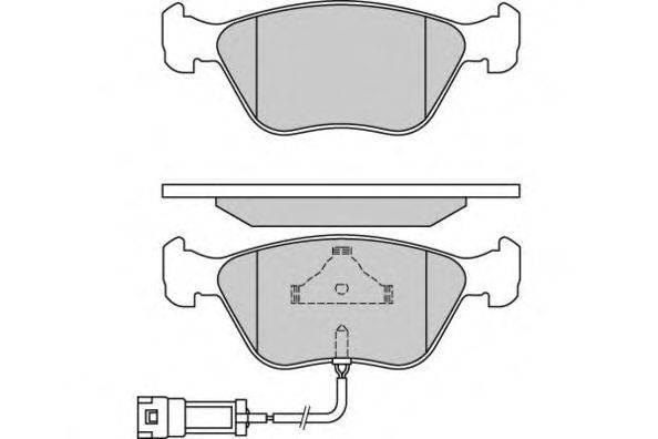 Комплект тормозных колодок, дисковый тормоз E.T.F. 120658