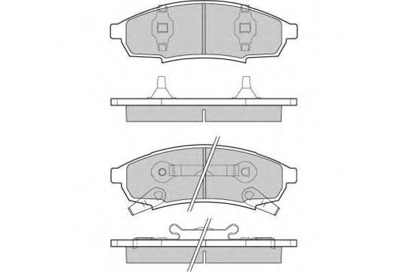 Комплект тормозных колодок, дисковый тормоз E.T.F. 24719