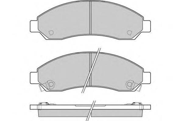 Комплект тормозных колодок, дисковый тормоз E.T.F. 12-1199