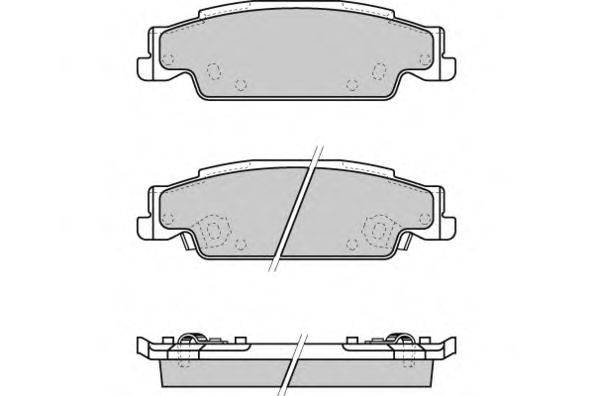 Комплект тормозных колодок, дисковый тормоз E.T.F. 121345