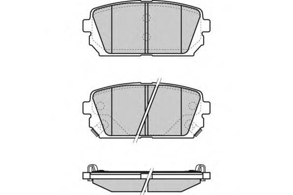 Комплект тормозных колодок, дисковый тормоз E.T.F. 12-1359