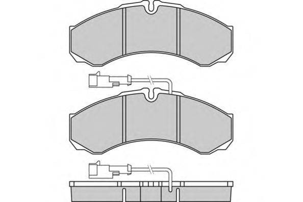 Комплект тормозных колодок, дисковый тормоз E.T.F. 12-1361