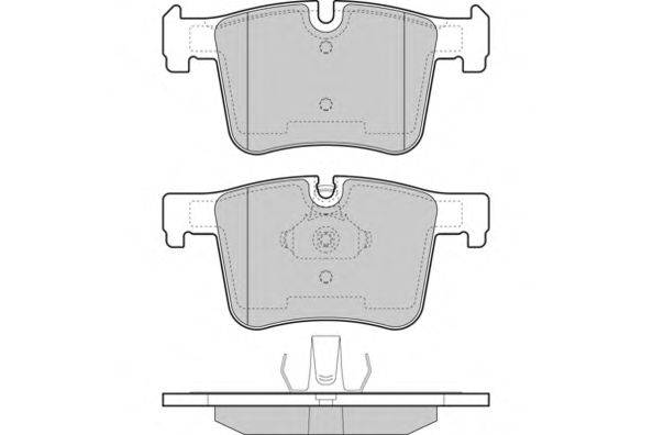 Комплект тормозных колодок, дисковый тормоз E.T.F. 121453