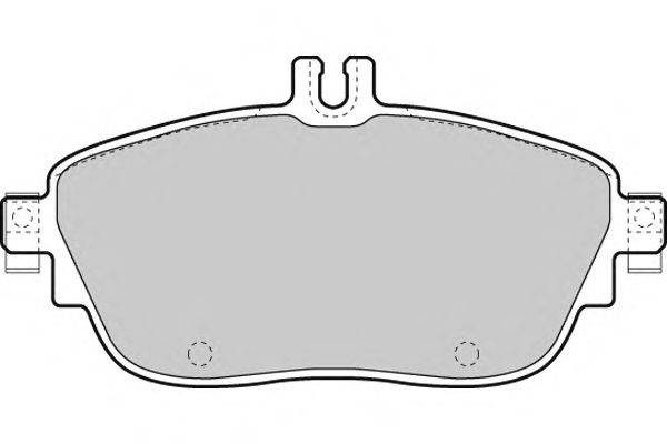 Комплект тормозных колодок, дисковый тормоз E.T.F. 12-1496