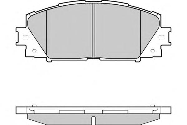 Комплект тормозных колодок, дисковый тормоз E.T.F. 12-1498