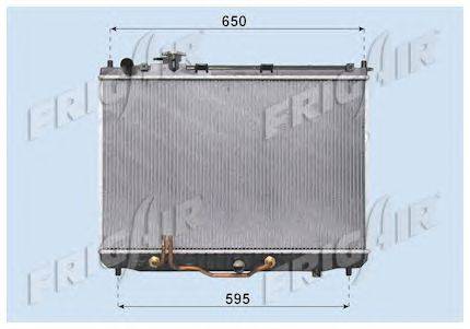 Радиатор, охлаждение двигателя FRIGAIR 0133.3029