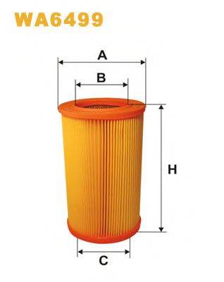 Воздушный фильтр WIX FILTERS WA6499