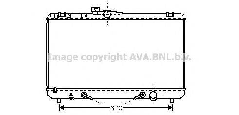 Радиатор, охлаждение двигателя PRASCO TO2422