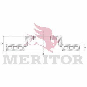 Тормозной диск MERITOR MBR2694