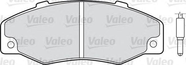 Комплект тормозных колодок, дисковый тормоз VALEO 540126