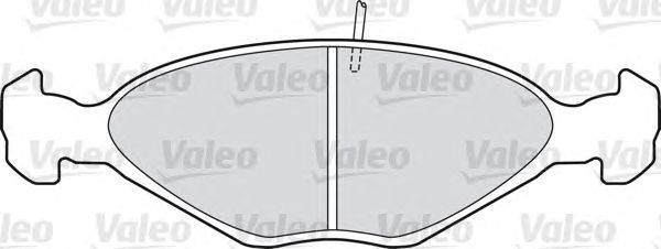 Комплект тормозных колодок, дисковый тормоз VALEO 598390