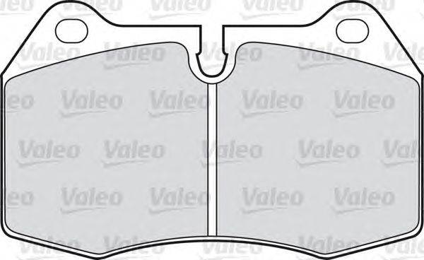 Комплект тормозных колодок, дисковый тормоз VALEO 598260