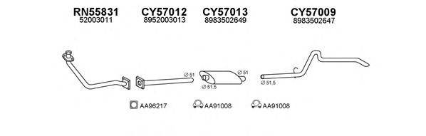 Система выпуска ОГ VENEPORTE 570008