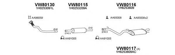 Система выпуска ОГ VENEPORTE 800062