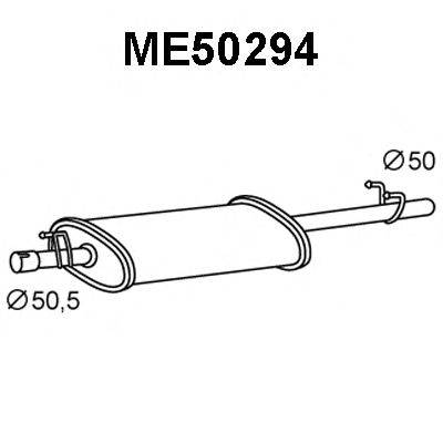 Глушитель выхлопных газов конечный VENEPORTE ME50294