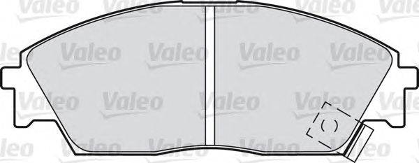 Комплект тормозных колодок, дисковый тормоз VALEO 598248