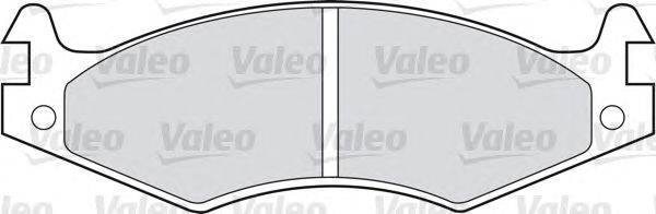 Комплект тормозных колодок, дисковый тормоз VALEO 540145