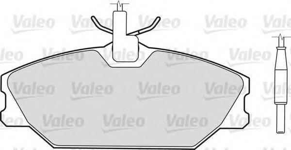 Комплект тормозных колодок, дисковый тормоз VALEO 540154
