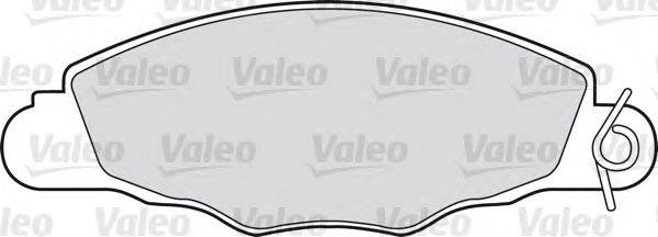 Комплект тормозных колодок, дисковый тормоз VALEO 23134