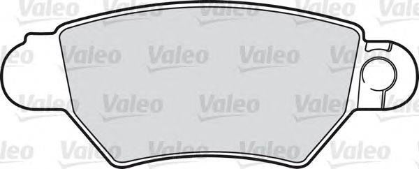 Комплект тормозных колодок, дисковый тормоз VALEO 598926