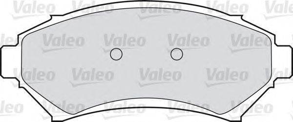Комплект тормозных колодок, дисковый тормоз VALEO 598458