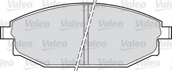 Комплект тормозных колодок, дисковый тормоз VALEO 598504